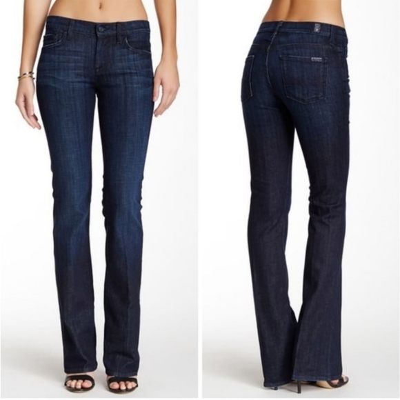 7 for all mankind high waist bootcut jeans